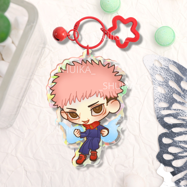 YUJI ITADORI JJ Broken Glass Acrylic Keychains