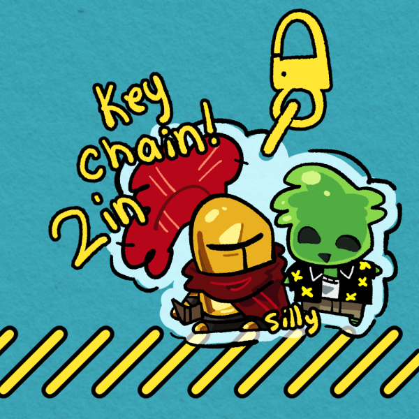 slimeknight keychain