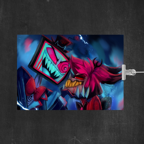 Alastor and Vox print A5