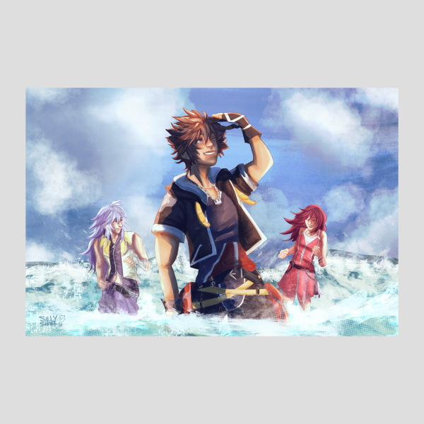 KH2 Destiny Trio Print Kingdom Hearts