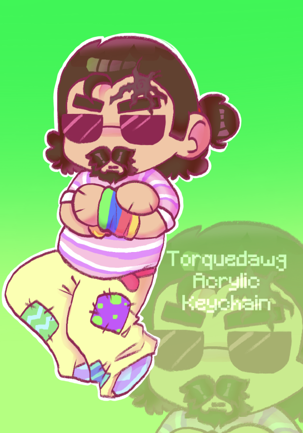 TORQUEDAWG EASTER GLITTER KEYCHAIN