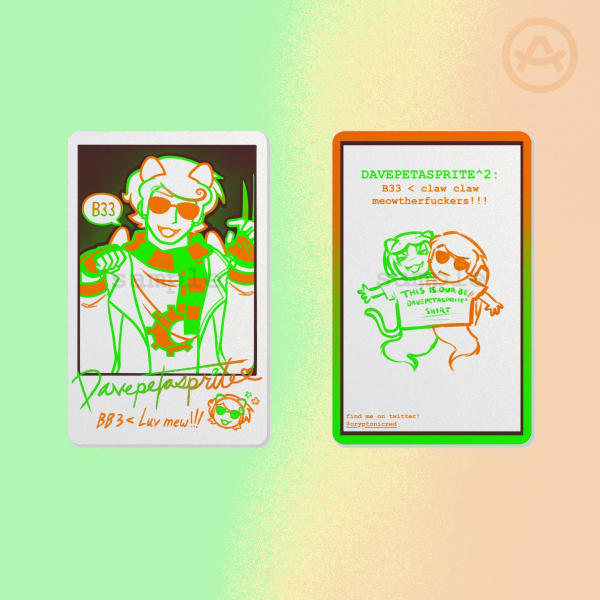 Davepetasprite^2 Polaroid Photocards