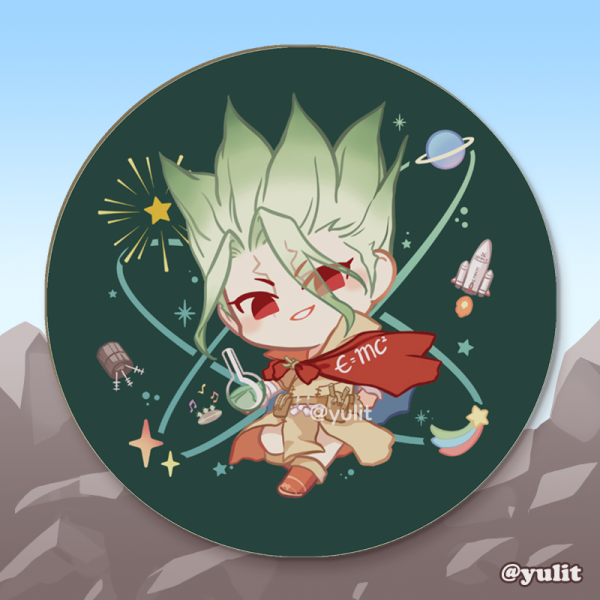 Dr.Stone - Senku Wooden Coaster