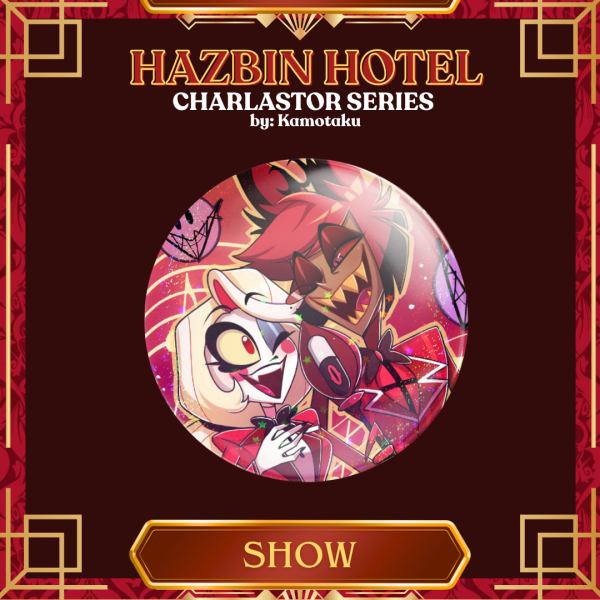 [Holo Heart Button Pin] Charlastor Series - Show