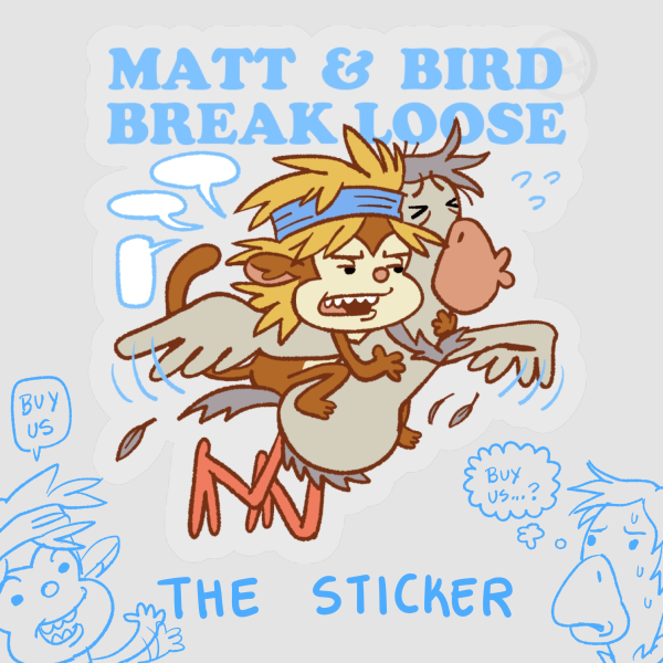 Matt & Bird Sticker