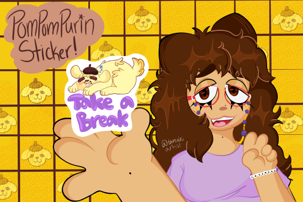 PomPomPurin Die Cut Sticker