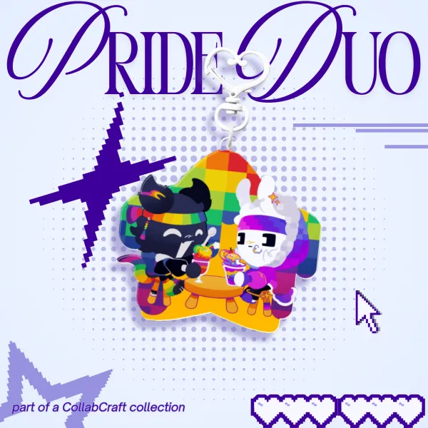 Pride Duo Acrylic Keychain