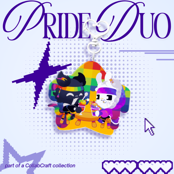 Pride Duo Acrylic Keychain