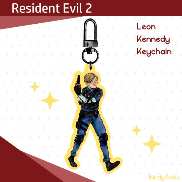Leon Kennedy RE2 Remake Keychain