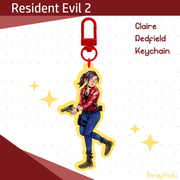 Claire Redfield RE2 Remake Keychain
