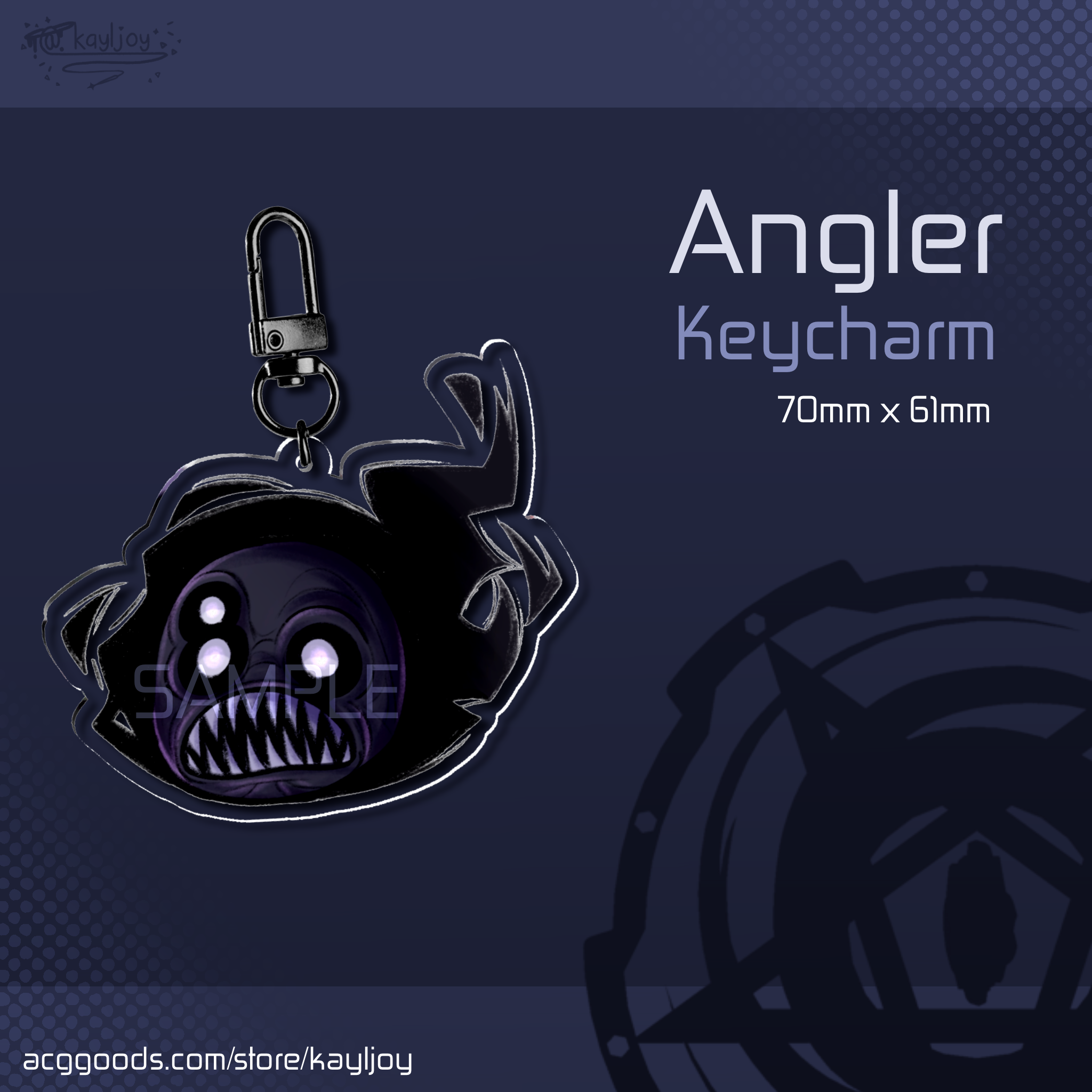 Angler Keycharm