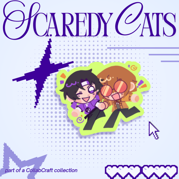 Scaredy Cats Sticker