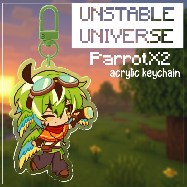 [UU] ParrotX2 Acrylic Keychain