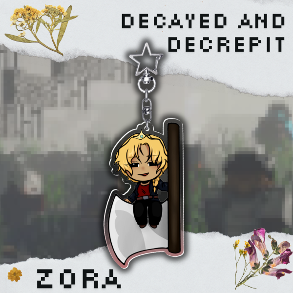 Decayed and Decrepit Zora Keychain