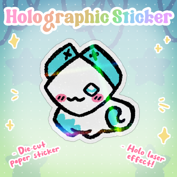 Tasque Holo Sticker - [Deltarune]