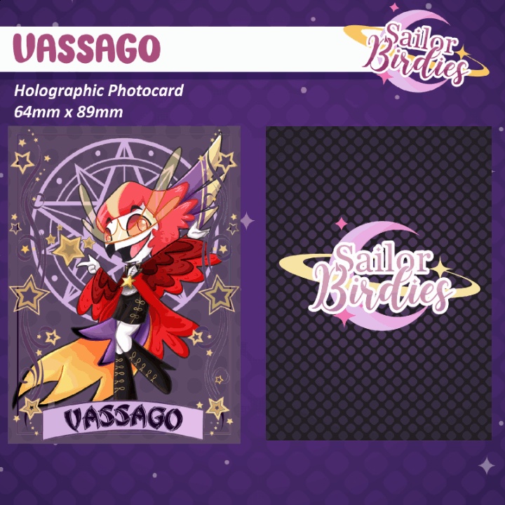 ꒰𑁬°Sailor Vassago°໒꒱ || Holographic Photocard