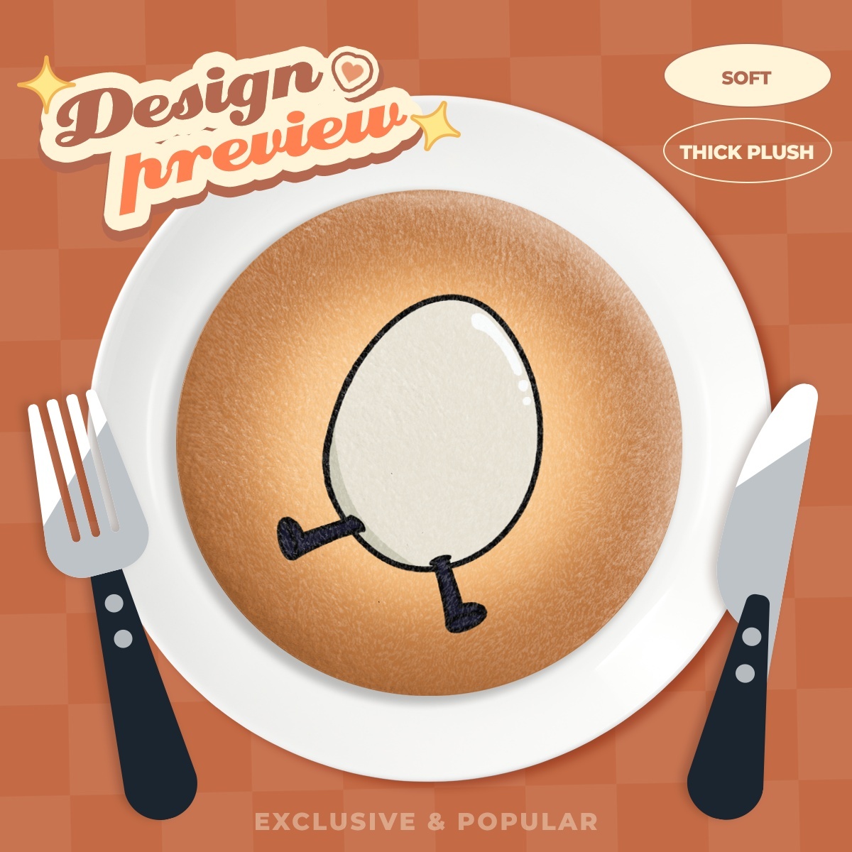 Egg Cookie Plush Badge | QSMP