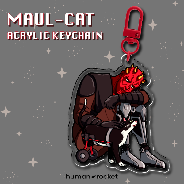 Maul-Cat Acrylic Keychain