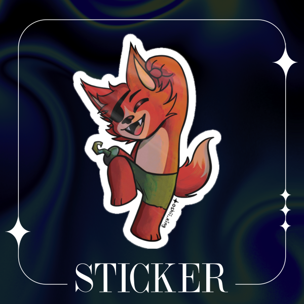 Foxy - Die Cut Sticker
