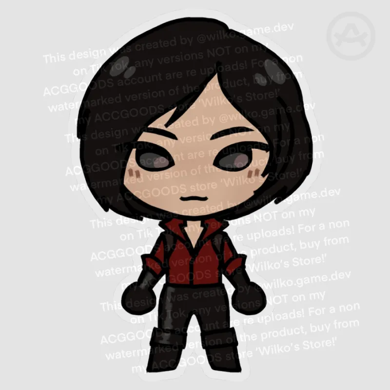 Ada Wong Resident Evil 6 ‘Chibi-er Chibi’ Sticker by Wilko! - ACGGOODS