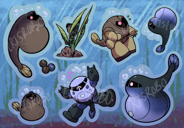 MSG-san Critters Sticker Sheet