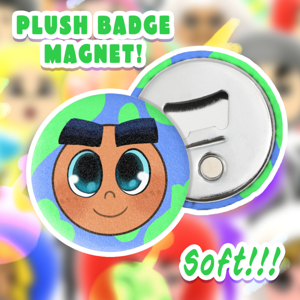 Archie Plush Badge Fridge Magnet