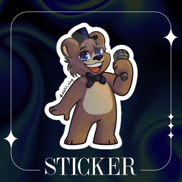 Freddy - Die Cut Sticker