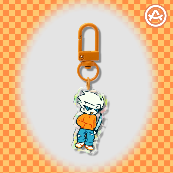 Dirk broken glass keychain