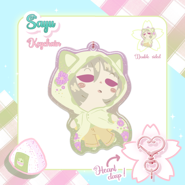 Sayu Spring Picnic - Glitter Epoxy Keychain