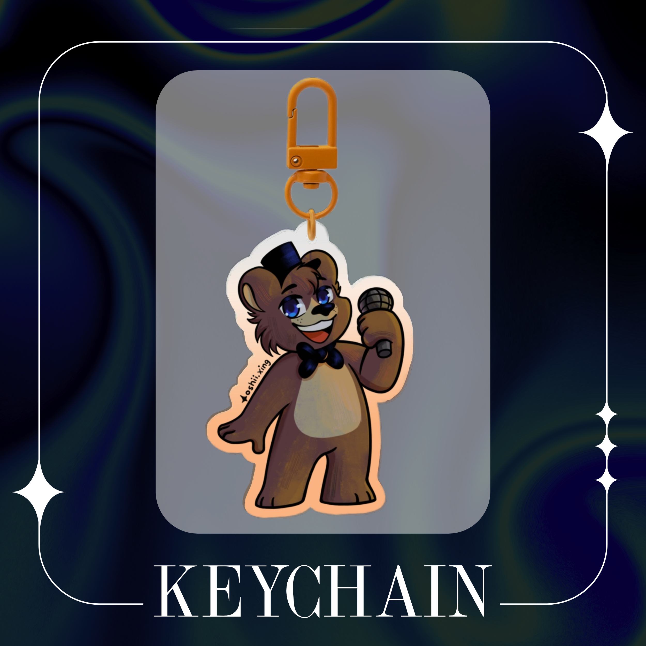 Freddy - Colored Edge Acrylic Keychain