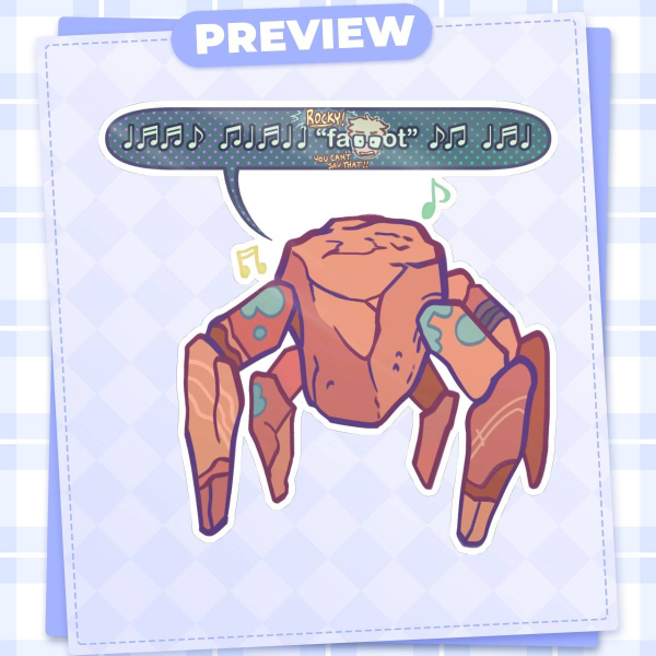 PHM "Home of Phobic Rocky" Glossy 3.5'' Die Cut Sticker