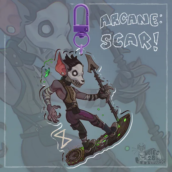 Bat Guy - Acrylic Keychain