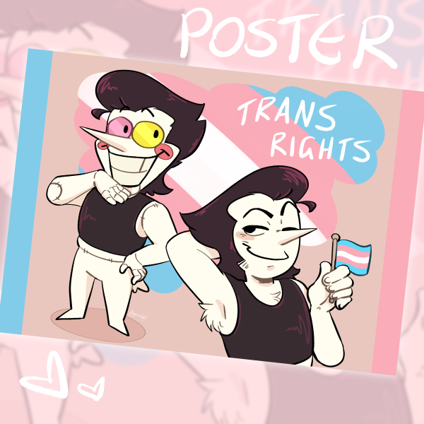 Trans Spamton Poster