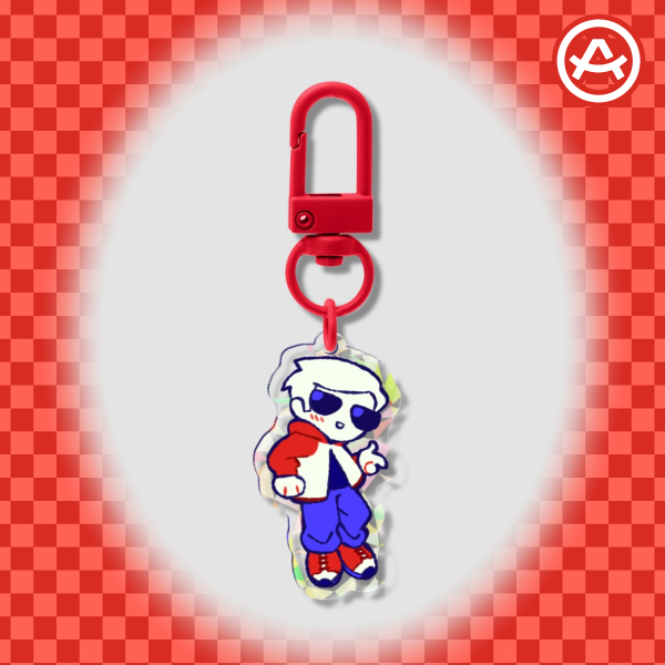 Dave broken glass keychain
