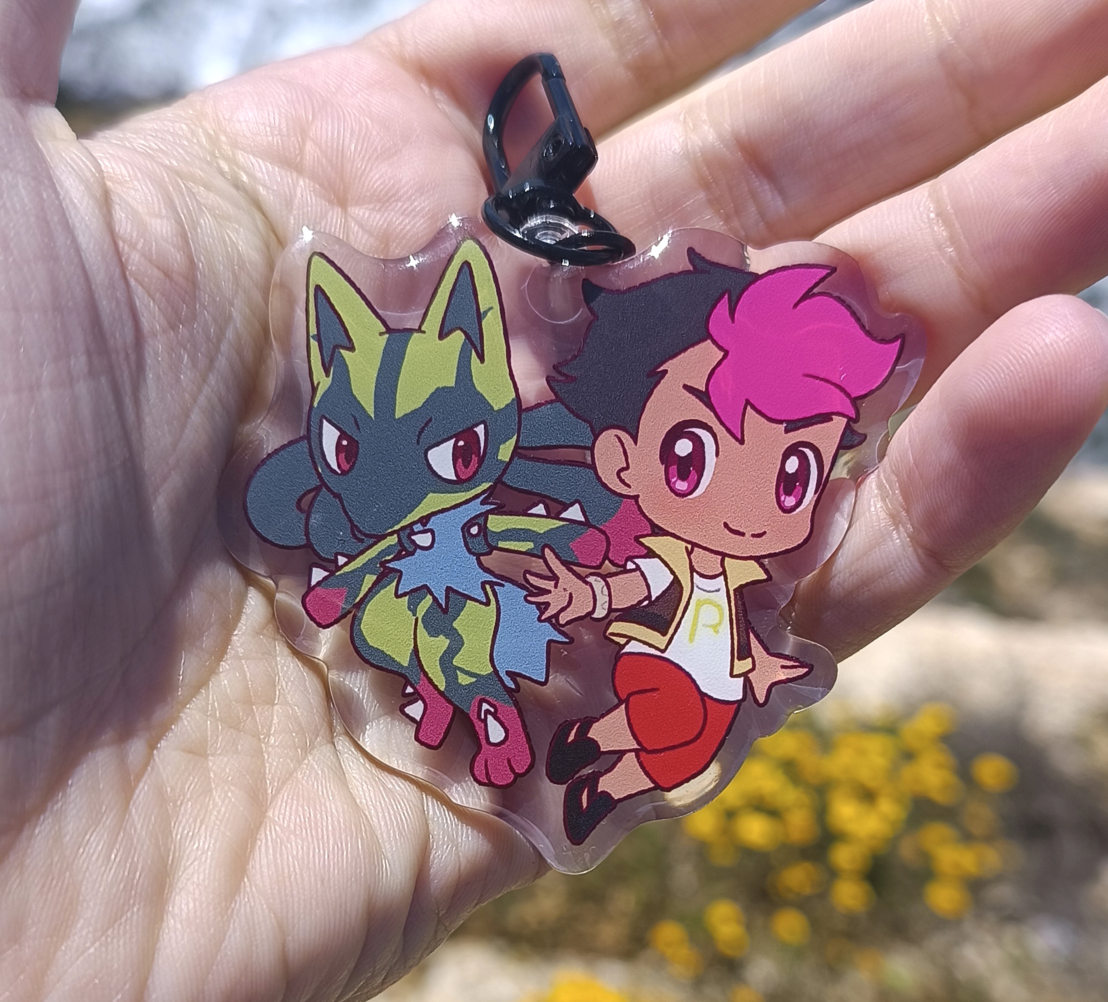 Roy & Lucario Keychain