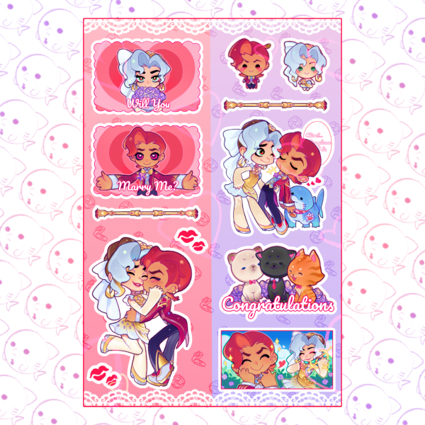 Mr. & Mrs. X | Stickers Sheet