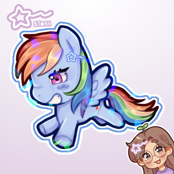 Rainbow Dash ᯓ★ Sticker