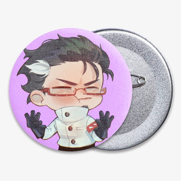 Herman plush badge