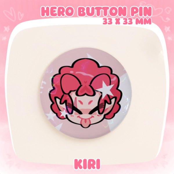 Hero Kiri chibi Round Badges (Button Pins)