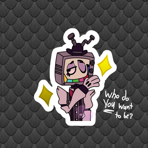 Mr. Puzzles Hot Foil Die Cut Sticker