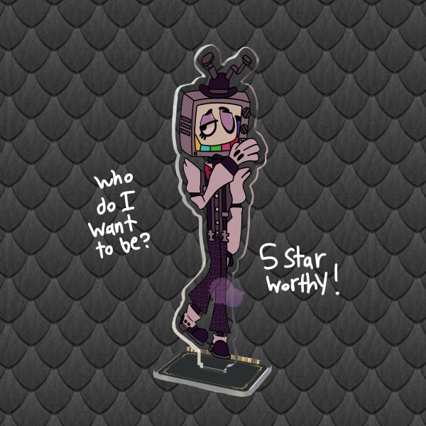 Mr. Puzzles Clear Acrylic Standee