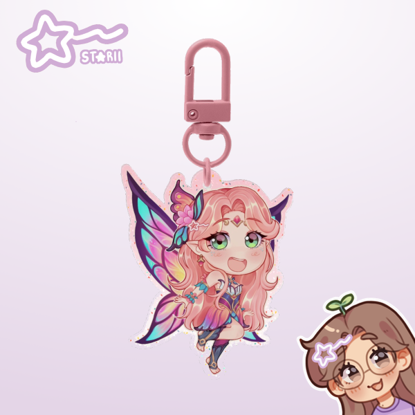 Faerie Court Lux ᯓ★ Glitter Acrylic Keychain (VER.1)