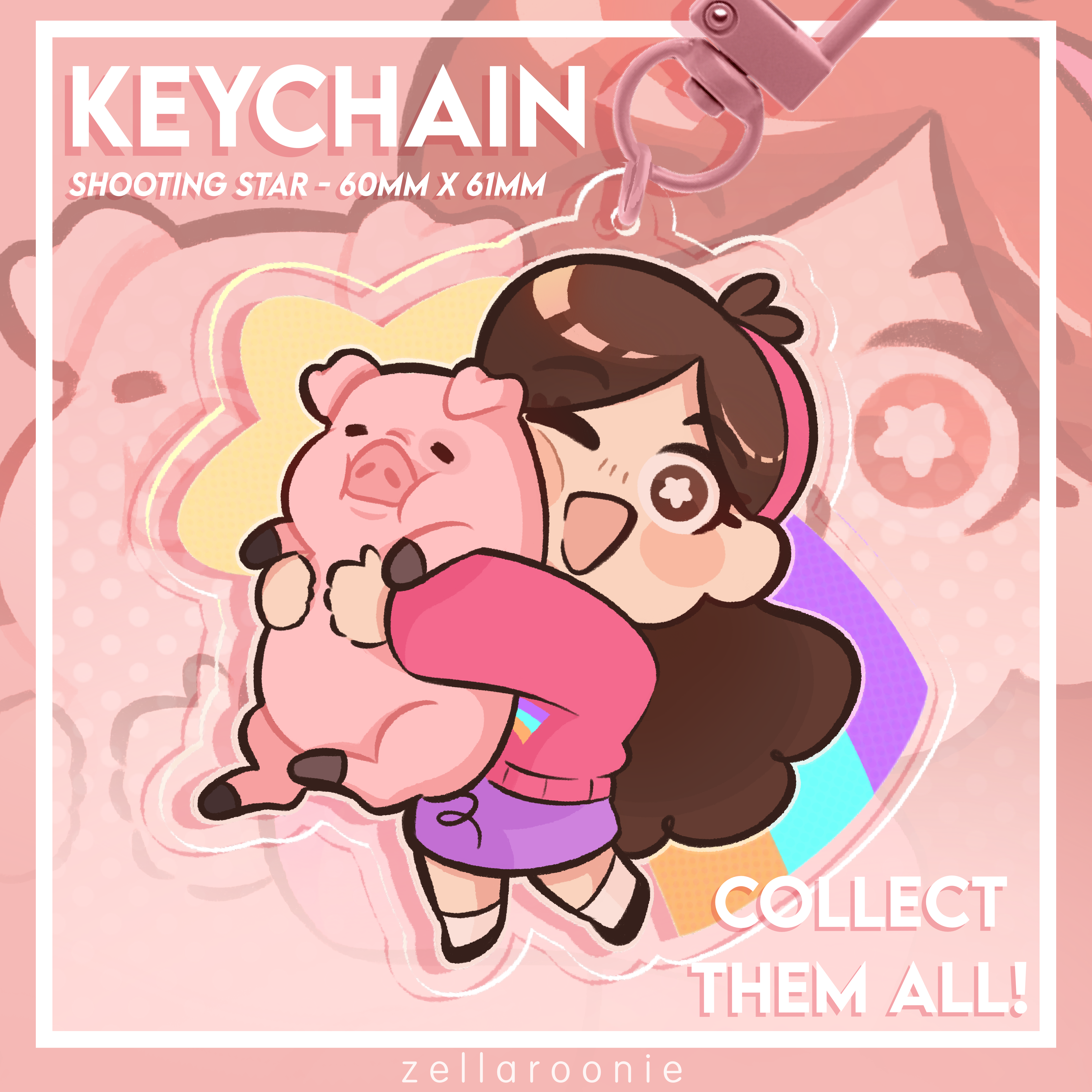 Shooting Star - Mabel Pines Acrylic Keychain