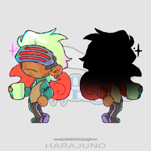 Godot (Diego Armando) keychain - Ace Attorney