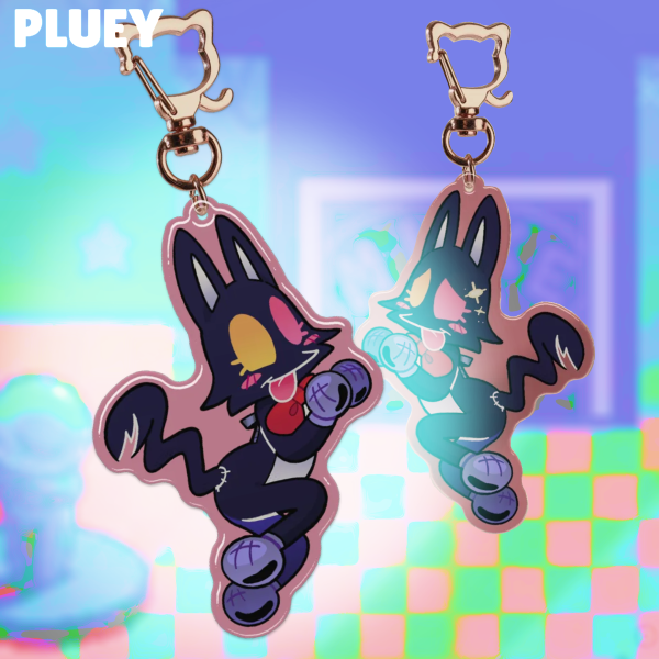 🧶Pluey Epoxy Keychain!