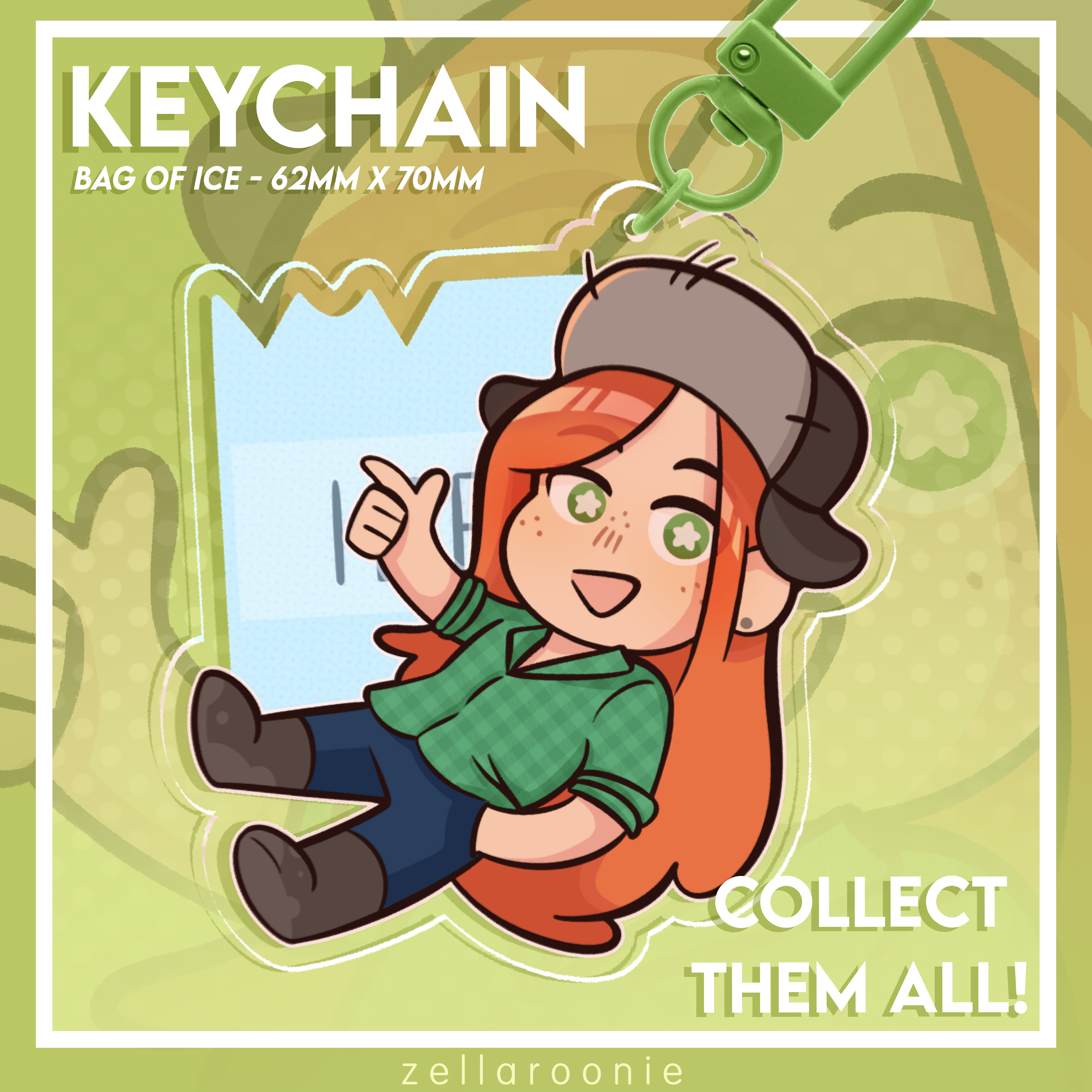 Bag of Ice - Wendy Corduroy Acrylic Keychain