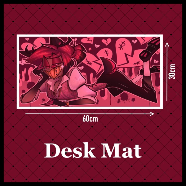 Alastor Valentine's Day Desk Mat