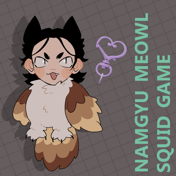 Namgyu Meowl Acrylic Keychain