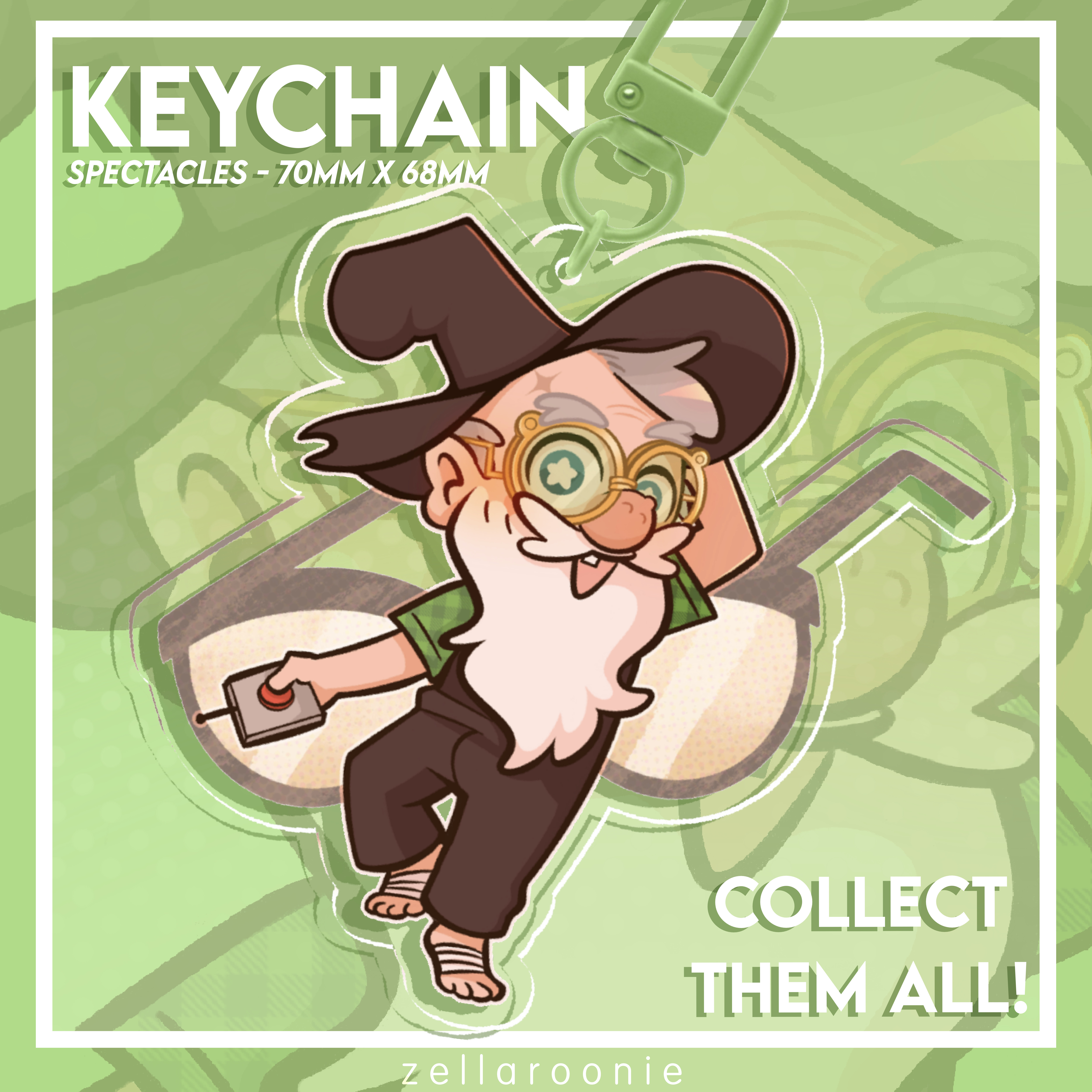 Spectacles - Fiddleford McGucket Acrylic Keychain