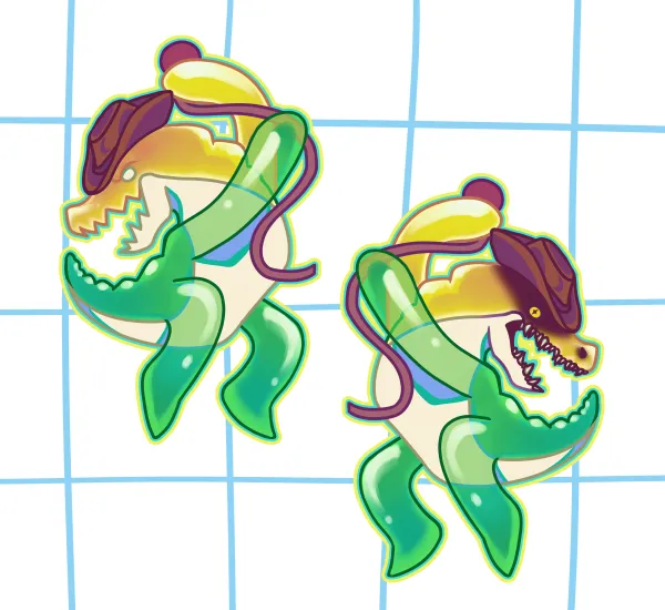 Gummigoo double sided holographic keychain